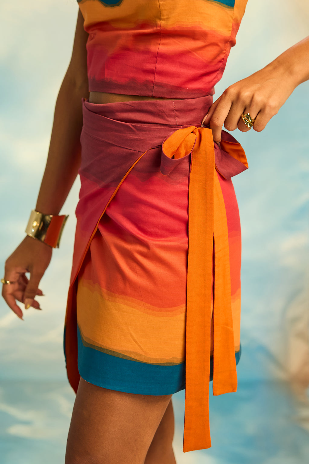 Reversible mini skirt