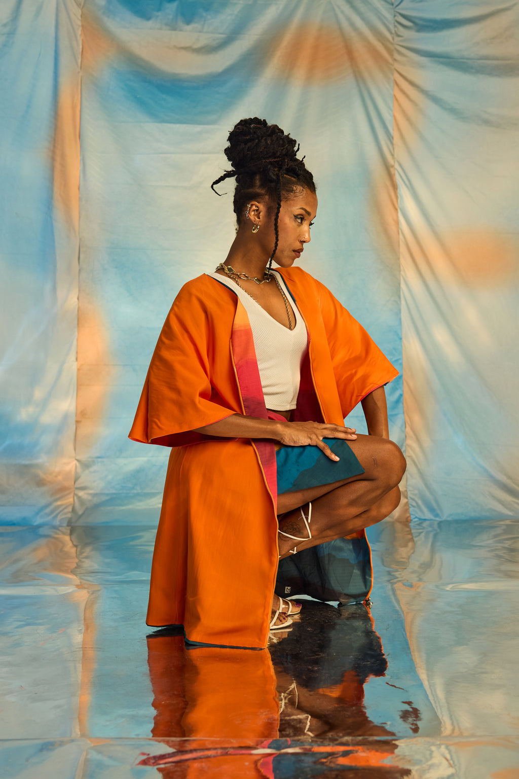 Short Sleeve 4 in 1 Cardigan dress