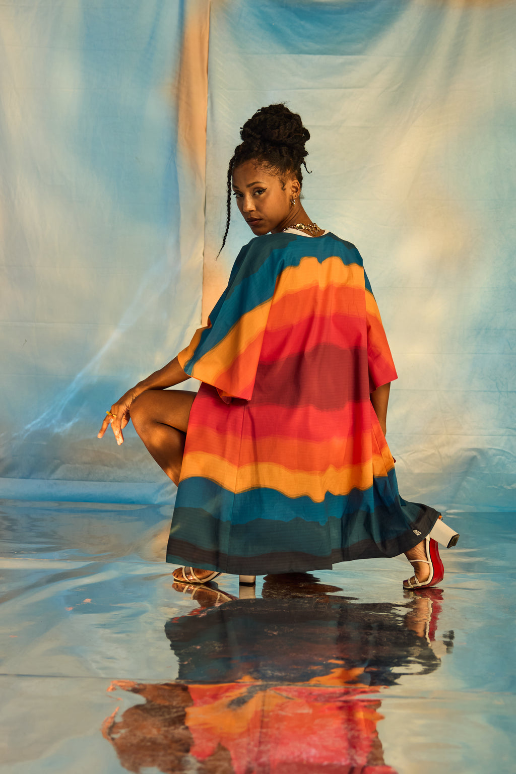 Short Sleeve 4 in 1 Cardigan dress