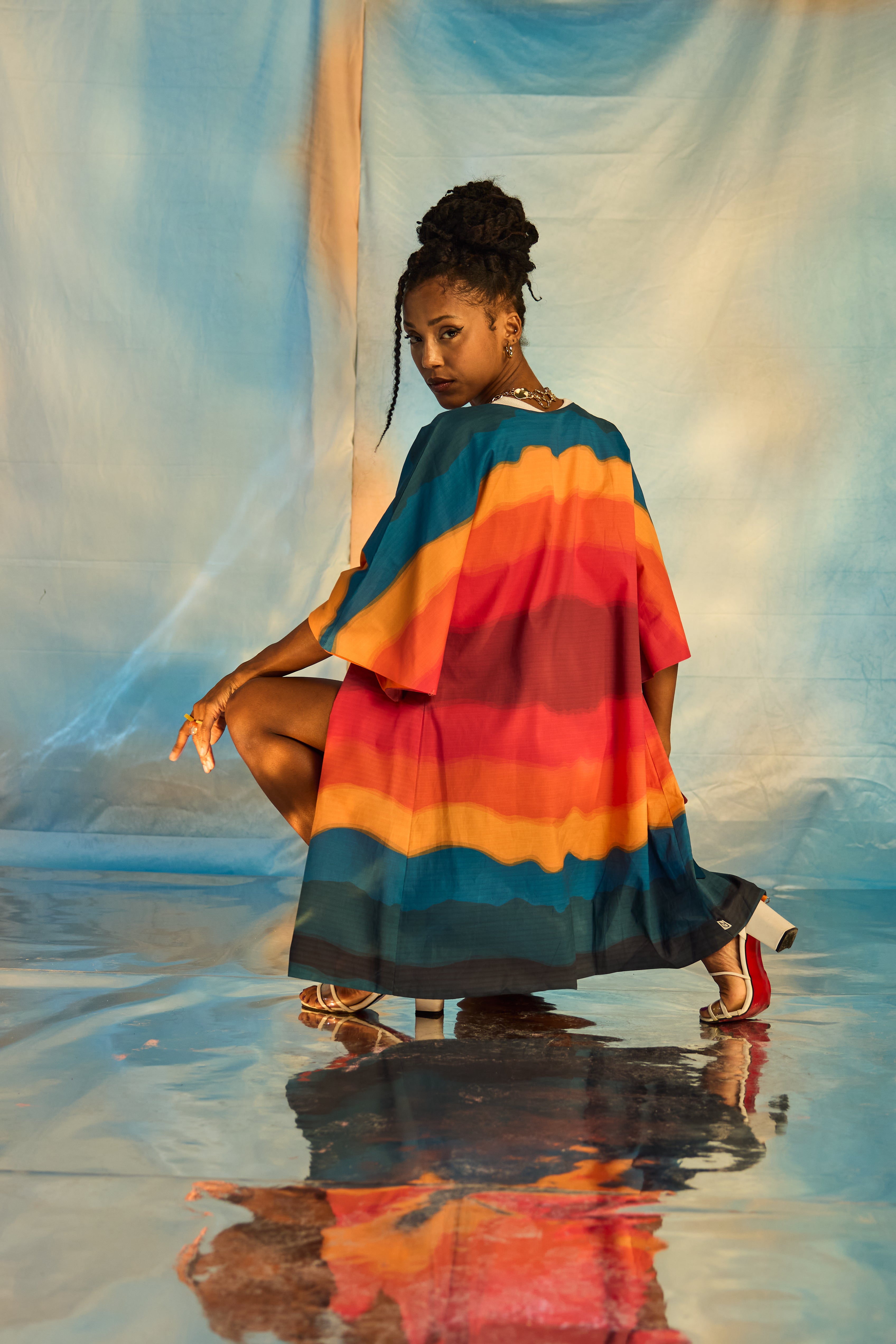 Short Sleeve 4 in 1 Cardigan dress